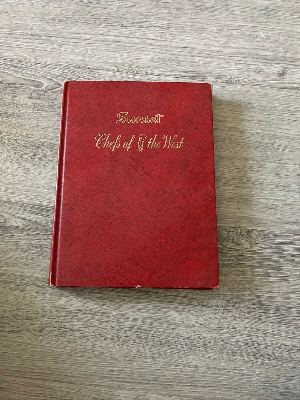 3/$15 Sunset Chefs of the West Red Hardcover Cookbook